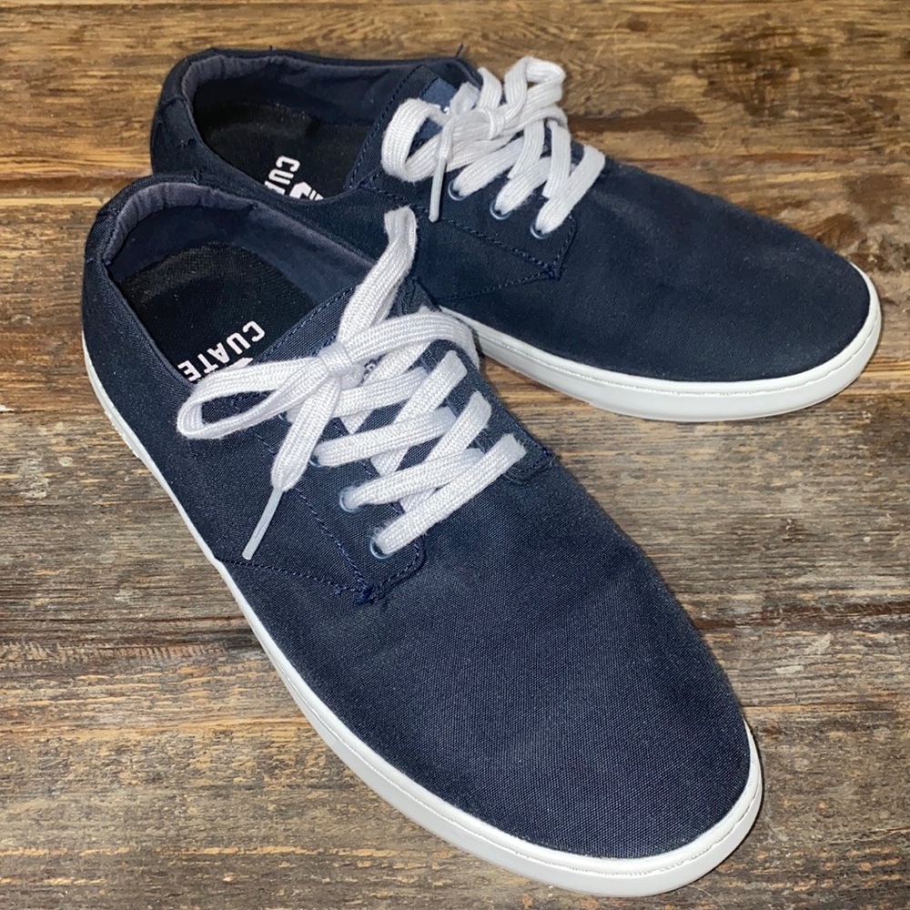 Cuater Men’s Kruger’s 2.0 lace up shoes in dark navy, Size 10, canvas.
